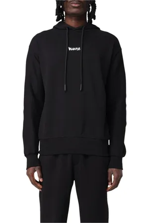 DISCLAIMER Homme, Sweatshirts et sweats à capuche, Noir, Taille: XL Sweat à capuche noir pour homme