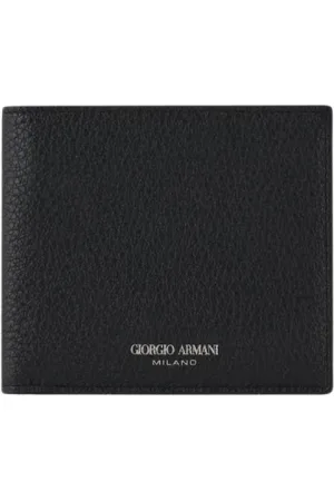 Giorgio Armani Homme, Accessoires, Noir, Taille: ONE Size Portefeuille en Cuir Classique