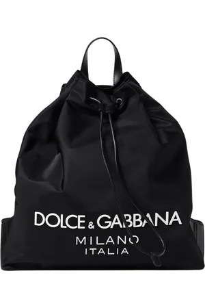 Dolce & Gabbana Homme, Sacs, Noir, Taille: ONE Size Sac à Dos à Cordon Noir