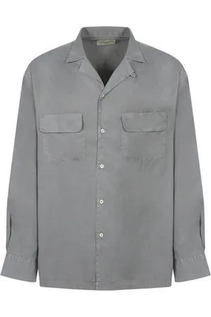 OFFICINE GENERALE Homme, Chemises, Bleu, Taille: XL Chemise Bleue en Tencel avec Poches