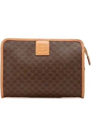 Céline Femme, Pre-owned, Brun, Taille: ONE Size Pre-owned Tissu pochettes-minaudieres