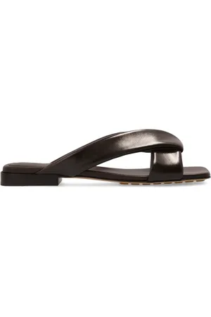 Bottega Veneta Femme, Chaussures, Brun, Taille: 37 EU Mules en cuir Riva