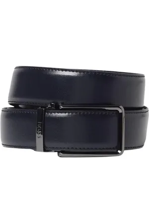 HUGO BOSS Homme, Accessoires, Bleu, Taille: ONE Size Ceinture Designer Bleue avec Boucle Polie