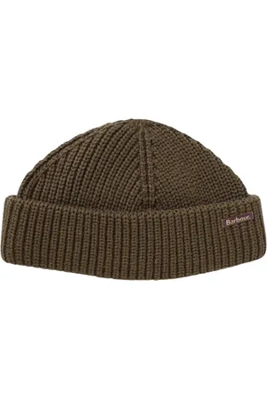 Barbour Homme, Accessoires, Vert, Taille: ONE Size Bonnet Beanie Côtelé Vert