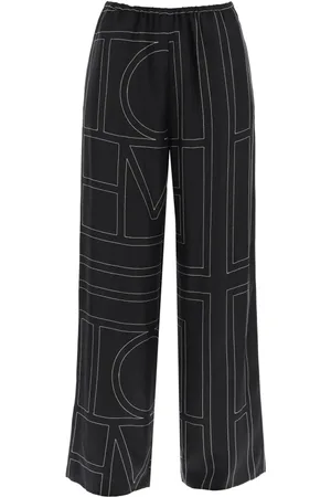 Totême Femme, Pantalons, Noir, Taille: 42 FR Pantalons