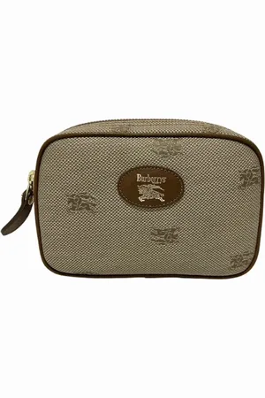 Burberry Unisex, Pre-owned, , Taille: ONE Size Pre-owned Toile trousses-de-toilette