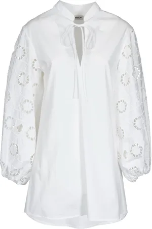 Dondup Femme, Blouses et Chemises, Blanc, Taille: 34 FR Robe Blanche d