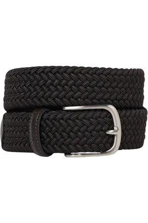 BROOKSFIELD Homme, Accessoires, Noir, Taille: 90 CM Ceinture élastique tressée bleu marine