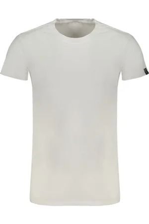Gaudi Homme, Tops, Blanc, Taille: M T-shirt Blanc en Coton avec Logo