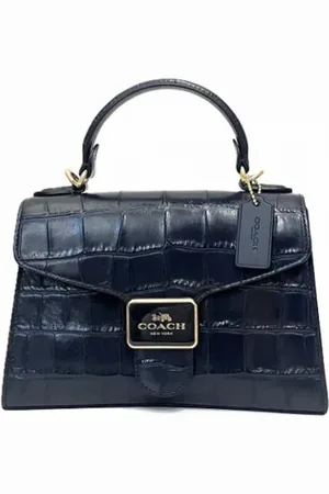 Coach Femme, Pre-owned, Bleu, Taille: ONE Size Pre-owned Cuir sacs-main