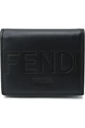 Fendi Homme, Pre-owned, Noir, Taille: ONE Size Pre-owned Cuir petite-maroquinerie