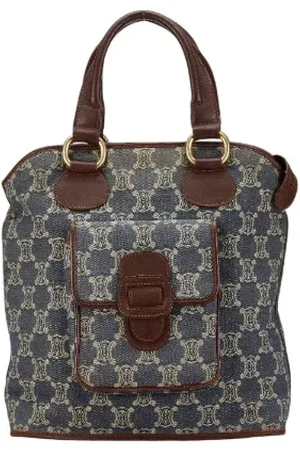 Céline Femme, Pre-owned, Bleu, Taille: ONE Size Pre-owned Denim sacs-main