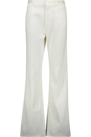 Paco rabanne Femme, Jeans, Blanc, Taille: W27 Jean Signature 1969 Coupe Droite