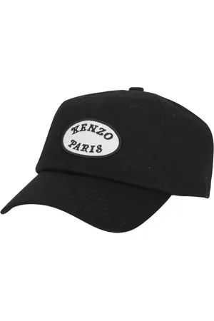 Kenzo Homme, Accessoires, Noir, Taille: ONE Size Casquette Noire à Logo Ovale