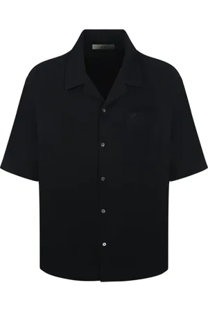 Ami Homme, Chemises, Noir, Taille: M Chemise Col Noir Mode Élégante