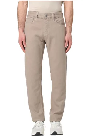 Emporio Armani Homme, Jeans, Gris, Taille: W33 Jean Coupe Droite Gris Élégant Moderne