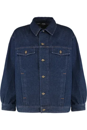 A.P.C. Homme, Vestes, Bleu, Taille: L Veste en jean avec deux poches avant
