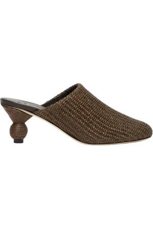Max Mara Femme, Chaussures, Brun, Taille: 38 EU Mules ouvertes élégantes