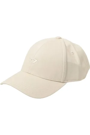 Diesel Homme, Accessoires, Blanc, Taille: ONE Size Casquette de Baseball avec Logo Brodé Blanc