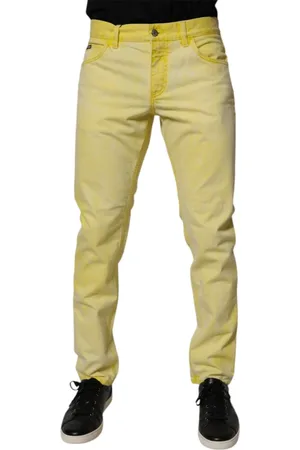 Dolce & Gabbana Homme, Jeans, Jaune, Taille: M Jean Denim Skinny Jaune