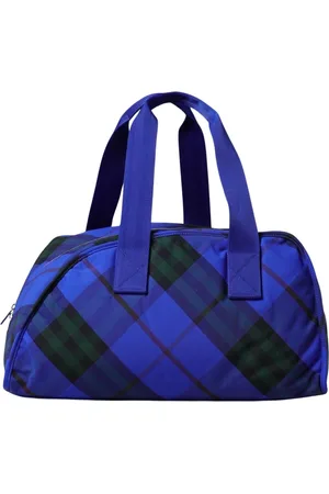 Burberry Homme, Sacs, Bleu, Taille: ONE Size Sac de Voyage Weekender à Carreaux Bleu