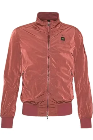Blauer Homme, Vestes, Rouge, Taille: S Veste Bomber Légère Rouge Brique