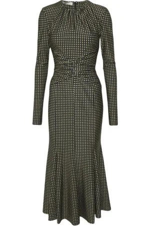 Serafini Femme, Robes, Noir, Taille: 42 FR Robe Manches Longues Col Rond
