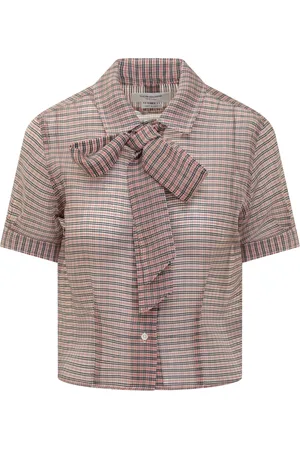 Thom Browne Femme, Blouses et Chemises, Multicolore, Taille: 40 FR Blouse Froncée