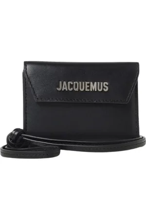 Jacquemus Homme, Accessoires, Noir, Taille: ONE Size Porte-cartes Élégant