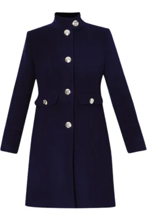 Liu Jo Femme, Manteaux, Bleu, Taille: 40 FR Manteau Laine Bleu Marine
