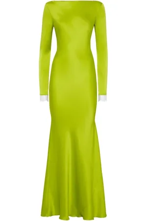 MVP Wardrobe Femme, Robes, Vert, Taille: 34 FR Robe Longue Helena
