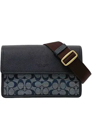 Coach Femme, Pre-owned, Bleu, Taille: ONE Size Pre-owned Cuir sacs-ports-paule