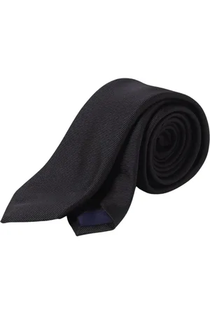 corneliani Homme, Accessoires, Noir, Taille: ONE Size Cravate en soie noire Style élégant