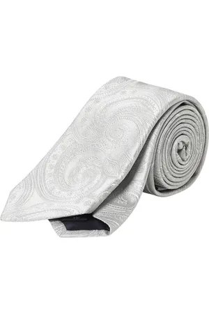 TAGLIATORE Homme, Accessoires, Blanc, Taille: ONE Size Cravate en Soie Paisley