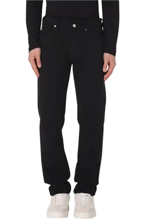 Emporio Armani Homme, Jeans, Noir, Taille: W33 Jean Droit Gris Élégant Moderne