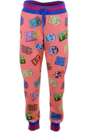 Dolce & Gabbana Femme, Pantalons, Rose, Taille: 38 FR Pantalon de Sport Femme avec Logo