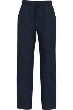 MARELLA Femme, Pantalons, Bleu, Taille: 40 FR Jean large bleu avec cordon de serrage