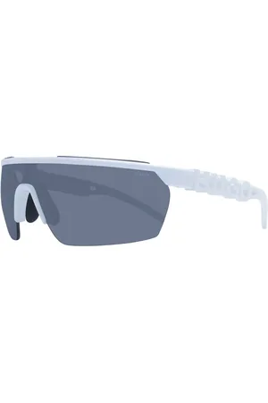 HUGO BOSS Homme, Accessoires, Blanc, Taille: ONE Size Lunettes de Soleil Homme Blanches Verres Gris en Plastique Mono