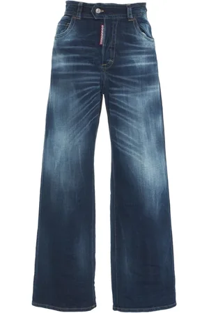 Dsquared2 Femme, Jeans, Bleu, Taille: 32 FR Jean Large Bleu Style Élégant