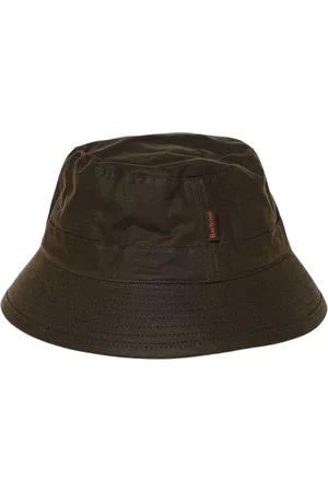 Barbour Homme, Accessoires, Vert, Taille: M Chapeau seau en coton ciré vert