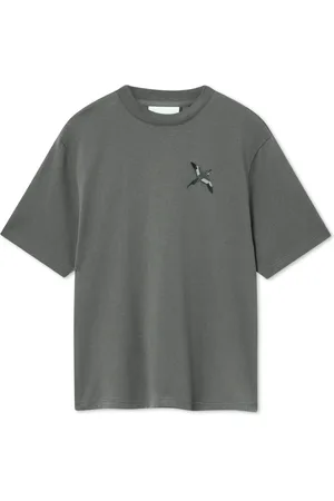 Axel Arigato Homme, Tops, Gris, Taille: L Micro Bee Bird T-Shirt