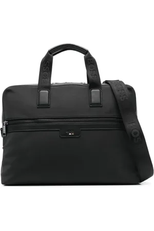 HUGO BOSS Homme, Sacs, Noir, Taille: ONE Size Sacoche d`ordinateur portable élégante