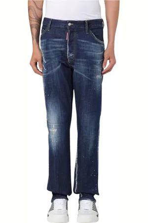 Dsquared2 Homme, Jeans, Bleu, Taille: M Jean Denim Déchiré Élégant