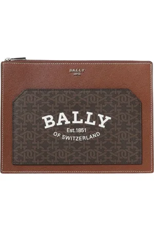 Bally Homme, Sacs, Brun, Taille: ONE Size Sac à bandoulière en cuir grainé