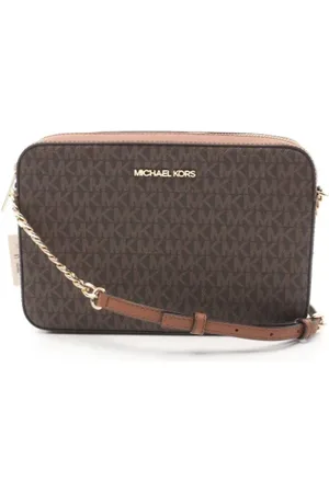 Michael Kors Femme, Pre-owned, Brun, Taille: ONE Size Pre-owned Toile sacs-ports-paule