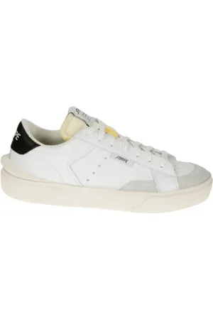 Stryper Homme, Chaussures, Noir, Taille: 40 EU Baskets en Cuir Blanc