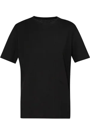 Liu Jo Femme, Tops, Noir, Taille: 40 FR T-shirt en coton noir à col rond