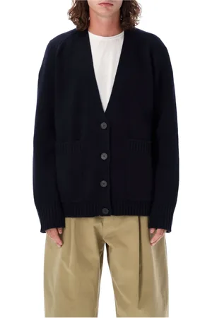STUDIO NICHOLSON Homme, Pulls, Bleu, Taille: L Gilet Tricot Marine Aw24