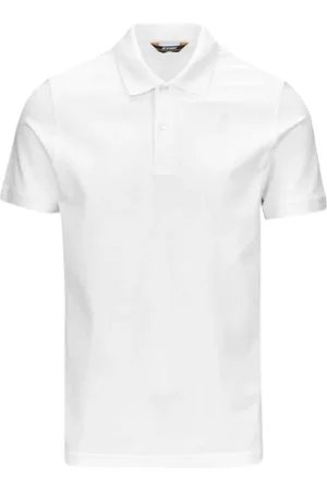 K-Way Homme, Tops, Blanc, Taille: XL Polo Homme avec Logo Blanc
