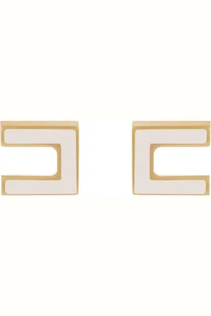 Elisabetta Franchi Femme, Accessoires, Jaune, Taille: ONE Size Boucles d